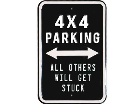 4x4 Parking signs 4x4 Parking only - Billede 1