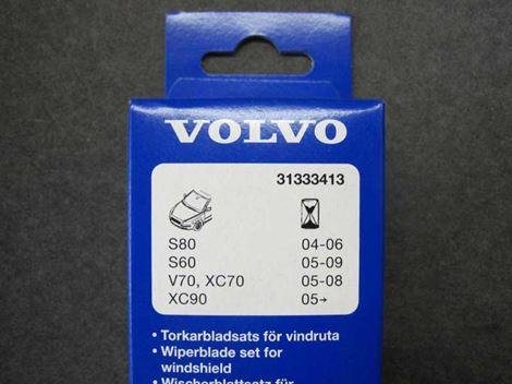 f-visker-31333413 Viskerbladssæt til forrude volvo S60 V70 S80 XC90 - Billede 1