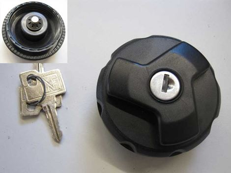 swf113291 Tankdæksel med nøgle til 55mm udvendig studs - Billede 1