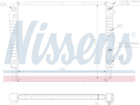 volvo-208603906 Køler 65542A, Volvo 740 940 (lang køler) - Billede 1