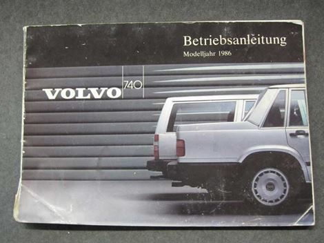 volvo-740-1986-tysk Volvo 740 1986 Tysk - Billede 1