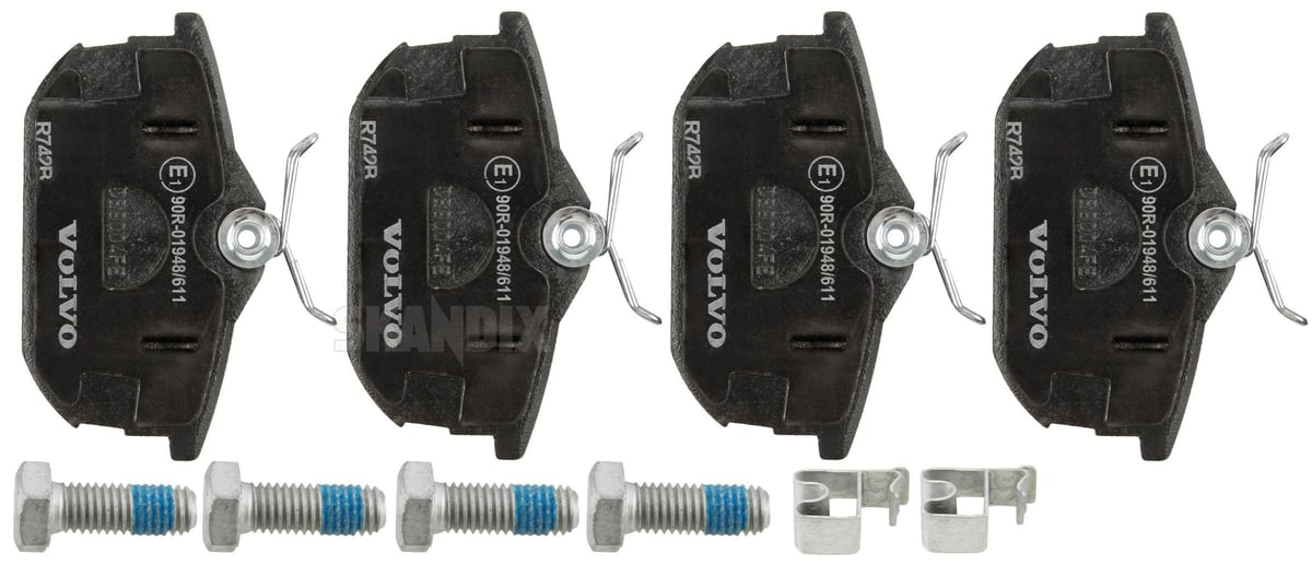 1003761 bremseklods bag volvo S40 V40, original - Billede 1