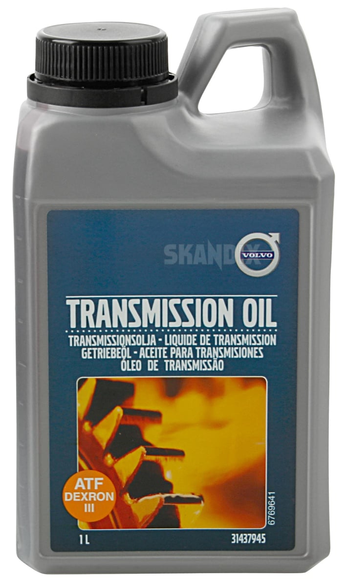 1015246 Automatgearolie ATF Dexron III – 1 liter (original Volvo), AW70/71, ZF22, AW30-43, AW50-42, AW42AWD, 4T65EV, 4T65EV-GT - Billede 1