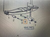 Bolt til bærearmsbøsning bag volvo 240 1975-93 - Billede 2