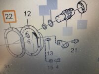 Pakning til banjodæksel på bagtøj volvo - Billede 3