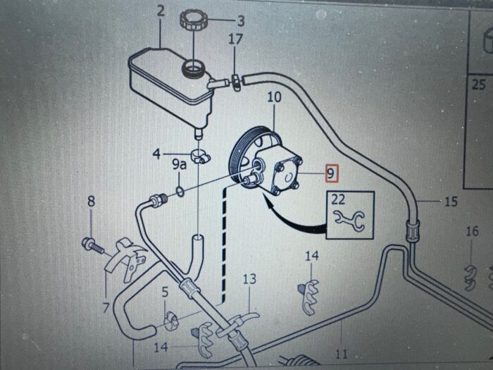 Servopumpe original 8251736, Volvo C70/S60/S70/V70/S80/XC70 - Billede 3