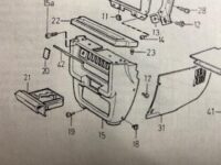 Clips, indvendig panel instrumentbræt oval, Sort, Volvo 140, 164, 200 - Billede 3