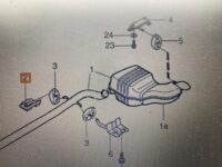 Ophængskonsol udstødning højre 9186405, Volvo S60/S80/V70 - Billede 2