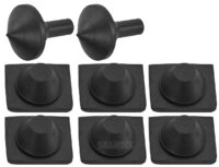 Gummibuffer-kit motorhjelm 655545S, Volvo 120, 130, 220