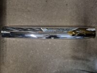 Midterstykke bag, forkromet, kofanger, 653305, Volvo Amazon