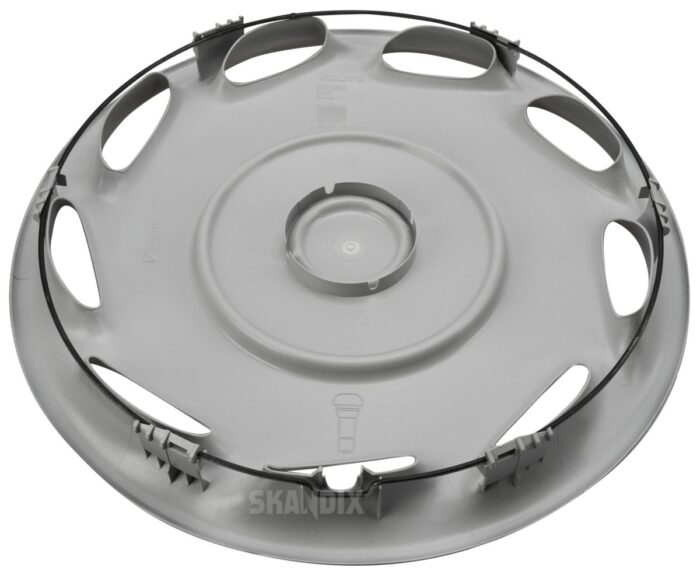 Hjulkapsel, sølv – 14" til stålfælge, Volvo 200, 400, S40, V40 (-2004) - Billede 4