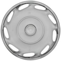 Hjulkapsel, sølv – 14" til stålfælge, Volvo 200, 400, S40, V40 (-2004) - Billede 3