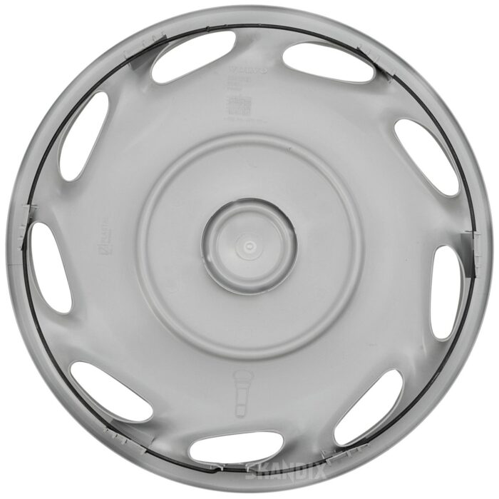 Hjulkapsel, sølv – 14" til stålfælge, Volvo 200, 400, S40, V40 (-2004) - Billede 3