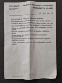 Polstringsstykke til barnesæde, Volvo 850 900 S60 V70 S80 - Billede 2