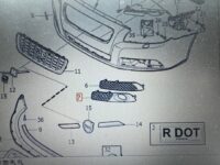 Rammesats, tågelygte højre, Volvo V70 (2008-) - Billede 5