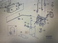 Centrallåsmotor VF, v. førerdør 3345056, Volvo 440/460 - Billede 2