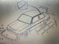 Liste bag venstre, Volvo 340 360, 3 dørs - Billede 2