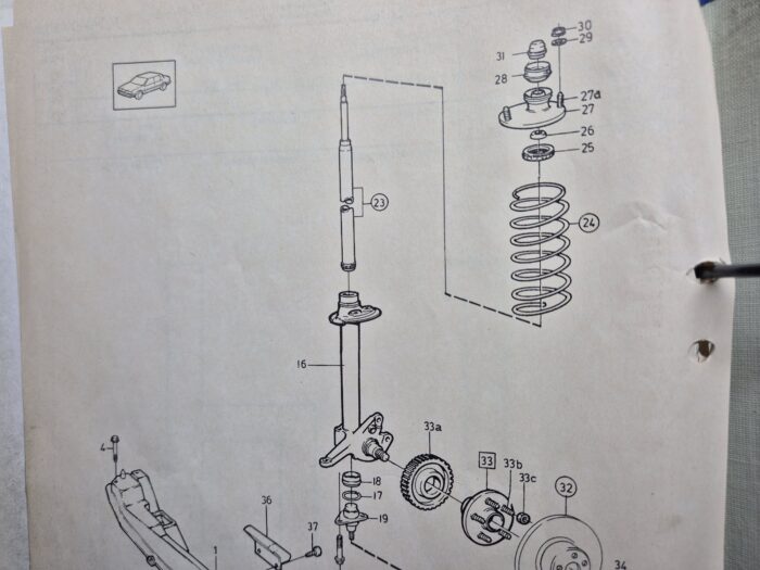 topleje volvo 700 900 1985-98 - Billede 2