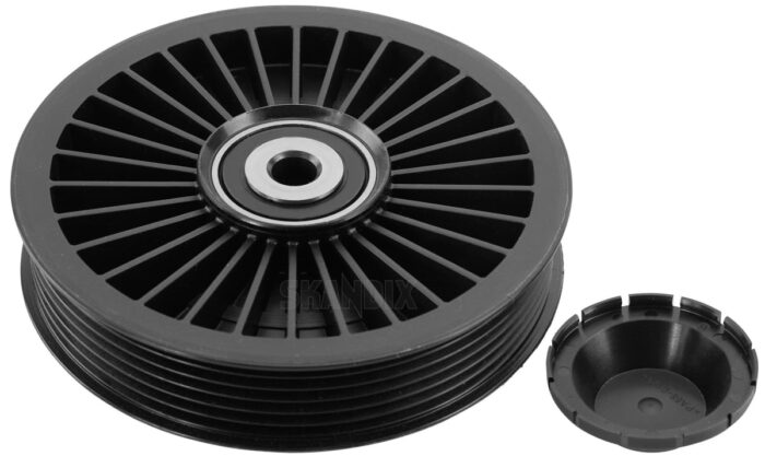 Stykerulle, multirem (V-ribbet rem), Volvo C70 (-2005), S40, V40 (-2004), S60 (-2009), S70, V70 (-2000), S80 (-2006), V70 P26 (2001-2007), V70 XC (-2000), XC70 (2001-2007), XC90 (-2014) - Billede 2