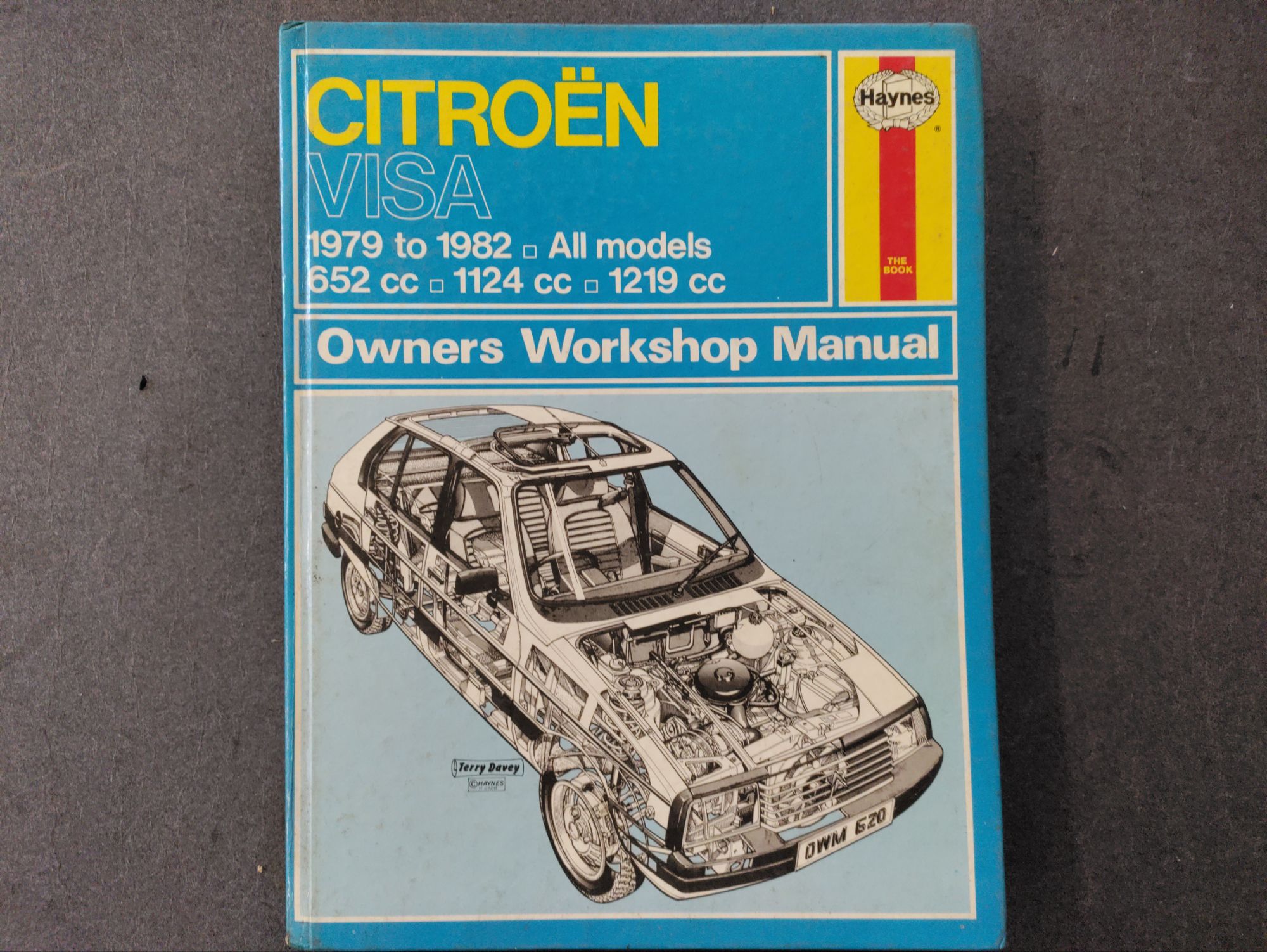 wp-17688239217043387788414892453080.jpg Haynes, Citroën Visa 79-82, manual, brugt - Billede 1