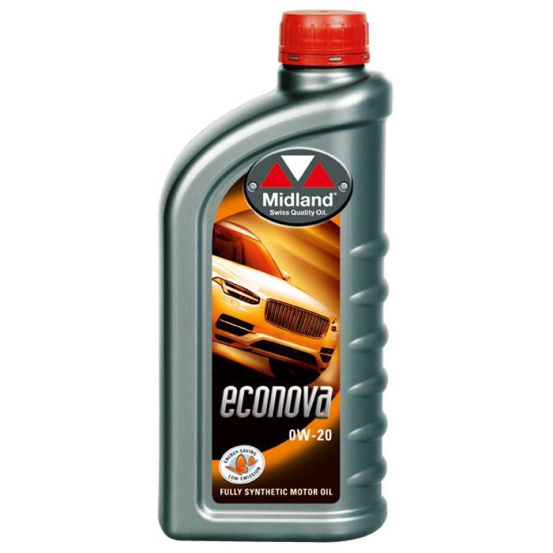 80218m_econova0w20_1l_15_09_w Midland Econova 0W/20 C2 1L fuldsyntetisk motorolie - Billede 1