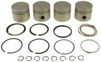 Stempelsæt (4 stk.) med ringe B20/B30 -1973 – 0,030"