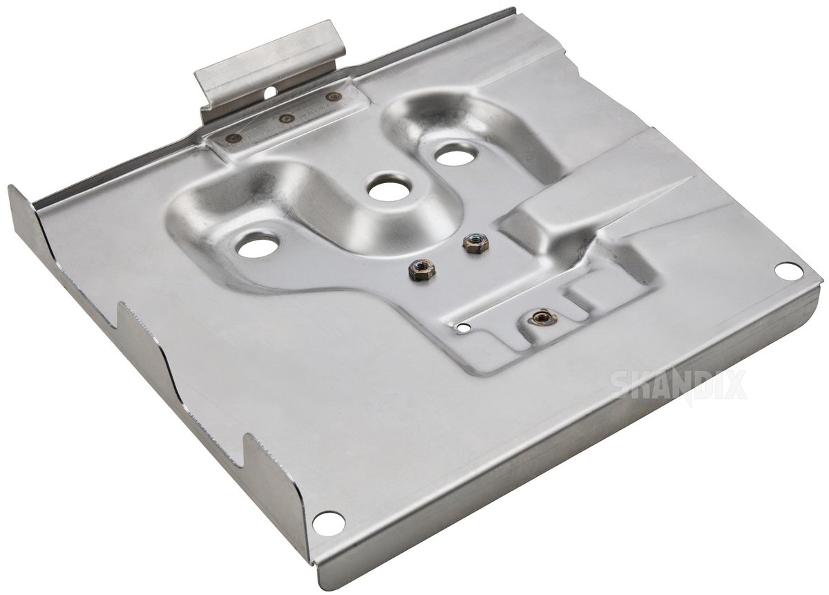 1036585 Batteriholder venstre – svejsbar metalholder, Volvo 700, 900, S90, V90 (-1998) - Billede 1