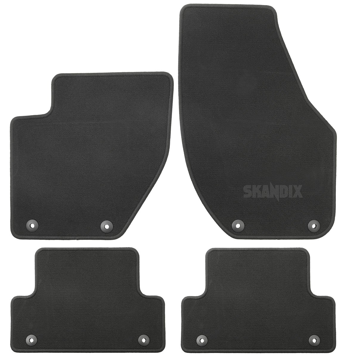 1041268 Velour gulvmåtter sæt – original Volvo (anthracit/charcoal, 4 dele), Volvo V40 (2013-), V40 Cross Country - Billede 1
