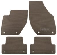 Velour gulvmåtter sæt – original Volvo (brun, 4 dele), Volvo V40 (2013-), V40 CC P13X