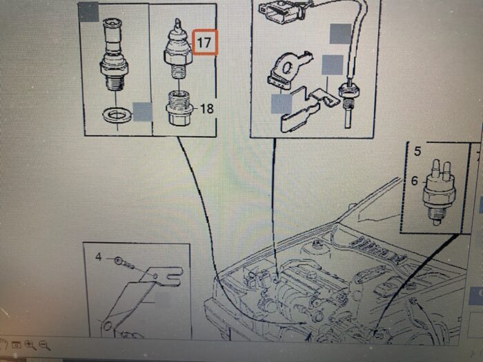 Olietrykskontakt, olietryksensor, diesel, Volvo 850 S70 V70 S80 - Billede 4