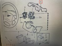 Indvendig beklædning til ratstamme – øvre sektion (original Volvo), Volvo C70 (-2005), S70, V70, V70XC (-2000) - Billede 2