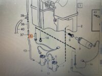 niveausensor til sprinklerbeholder, brugt, volvo V70 V70XC, 2000-04 - Billede 2